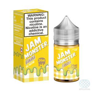 Banana – salt nicotine e-liquid by Jam Monster 30ml