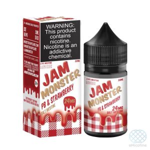 PB & Strawberry – salt nicotine e-liquid by Jam Monster 30ml
