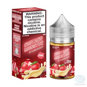 Strawberry – salt nicotine e-liquid by Custard Monster 30ml
