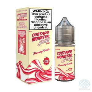 Strawberry Vanilla – salt nicotine e-liquid by Custard Monster Swirl Edition 30ml